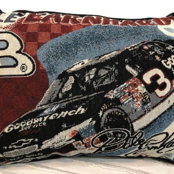 Other - 🔴 Last One - NEW & Vintage - NASCAR Dale Earnhardt #3 Tapestry Woven Pillow